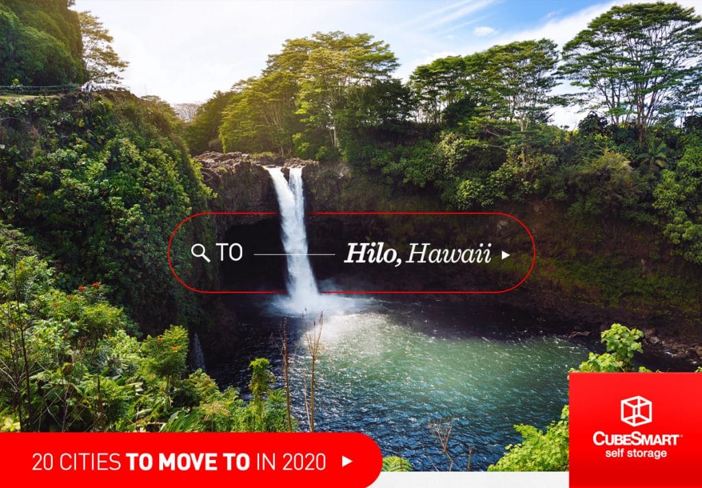 waterfall in Hilo, HI