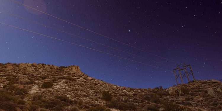 Night sky in Albuquerque, New Mexico