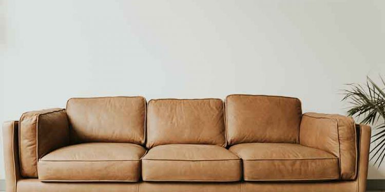 Brown Leather Couch