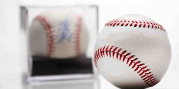 Signed Baseball in Glass