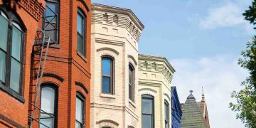 Row of homes in Washington DC