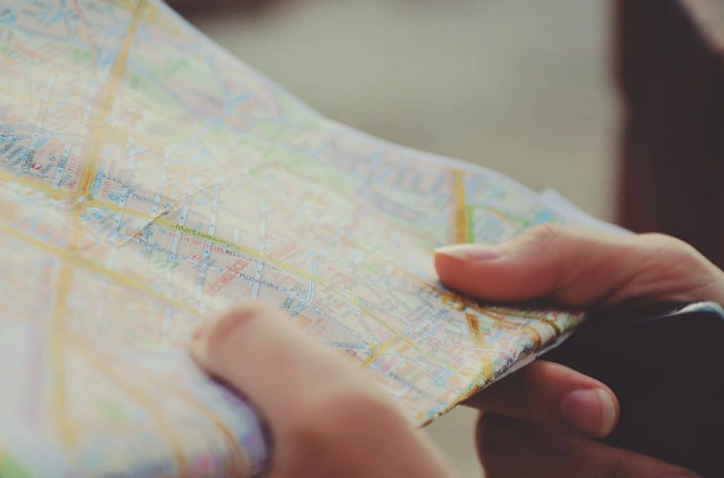 travel in retirement - map