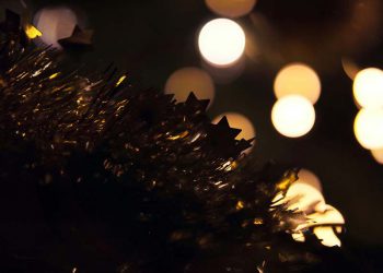 Star garland and lights