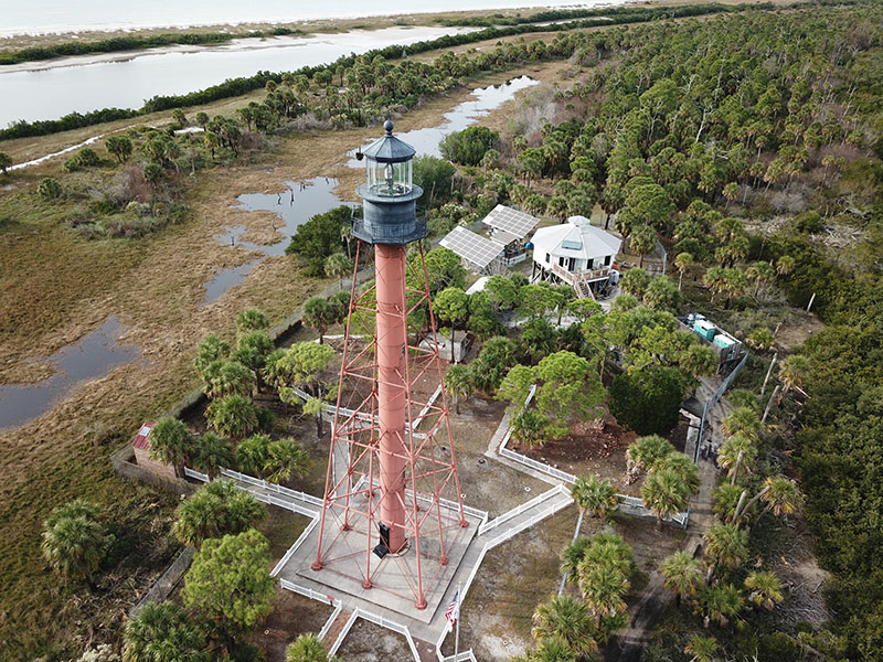 Overview of Anclote Key Park.