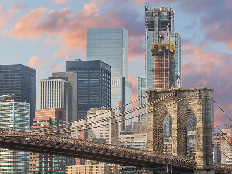 NYC skyline.