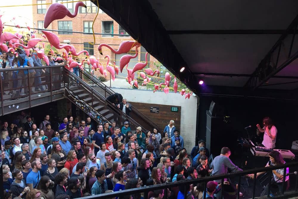 A live performance at Mohawk in Austin TX