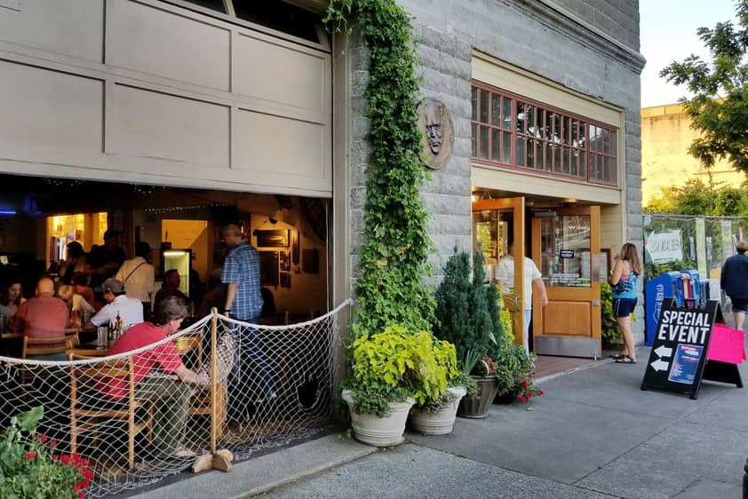 Outside at Boundary Bay Brewing in Bellingham WA