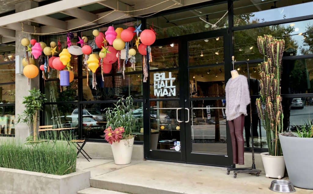 storefront display at Bill Halllman in Atlanta, GA