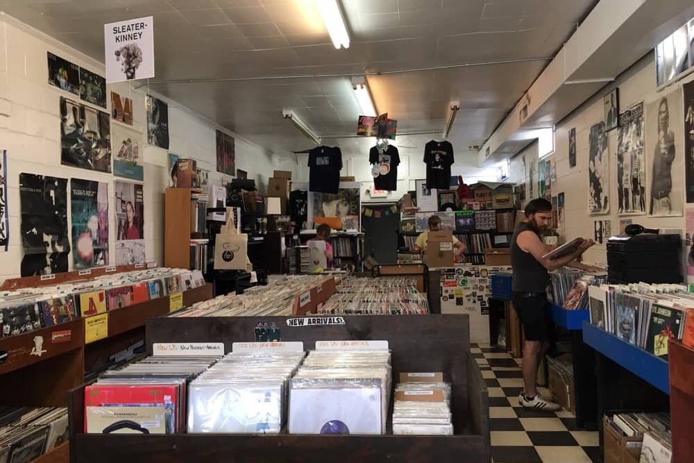 Inside Chaz’s Bull City Records in Durham NC