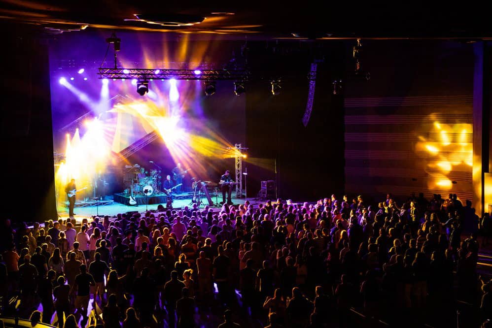 A performance at the Clyde Theatre in Fort Wayne IN