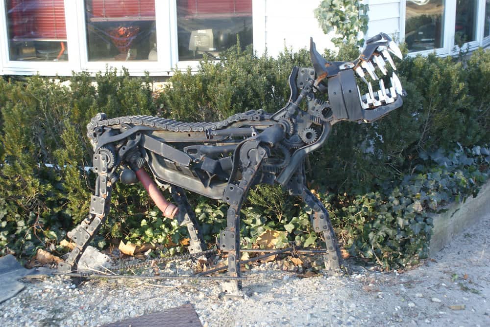 Hammonton auto parts sculpture