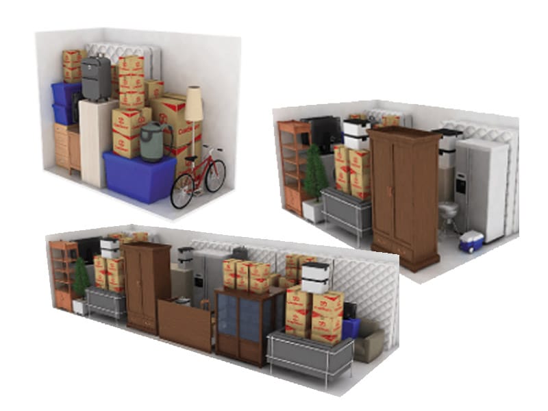 storage unit sizes