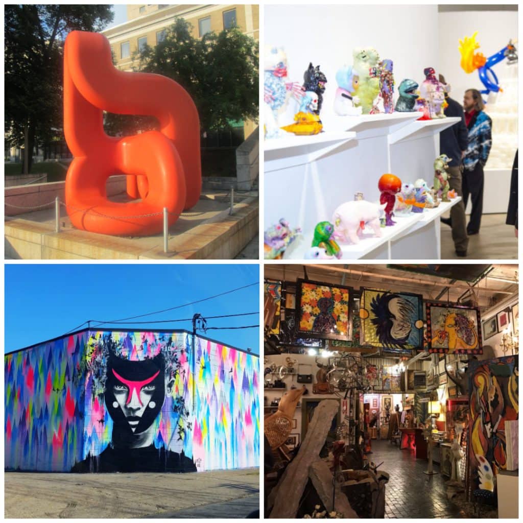 Art scene in Rochester, NY. Sculpture, galleries, street art