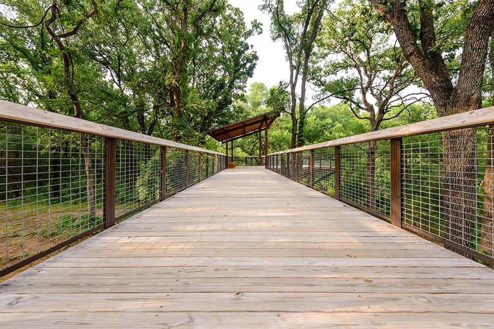 Oliver Park Mansfield Texas Walking Bridge