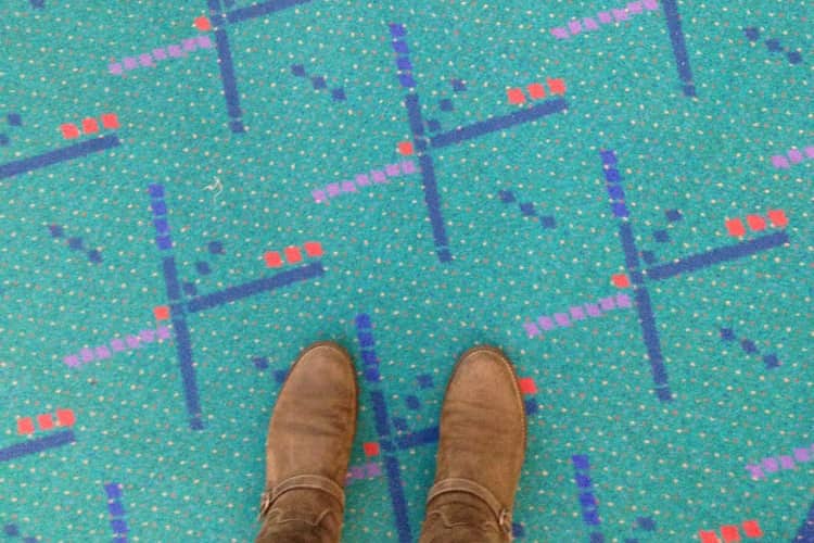 The original Portland Airport carpet