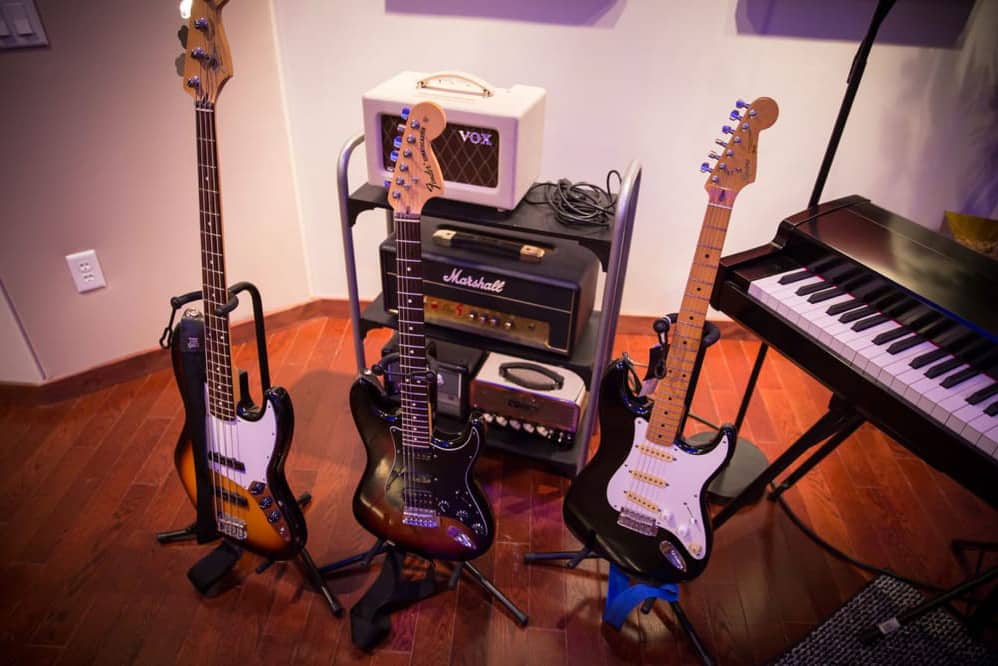Instruments at Noisebox Studios in Provo UT