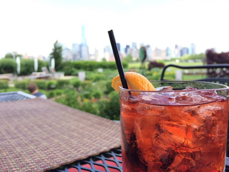 Spring drinking outside in New York