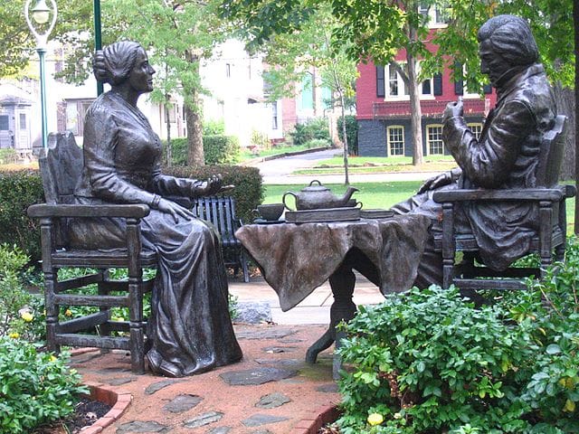 Susan B Anthony and Frederick Douglas Statue