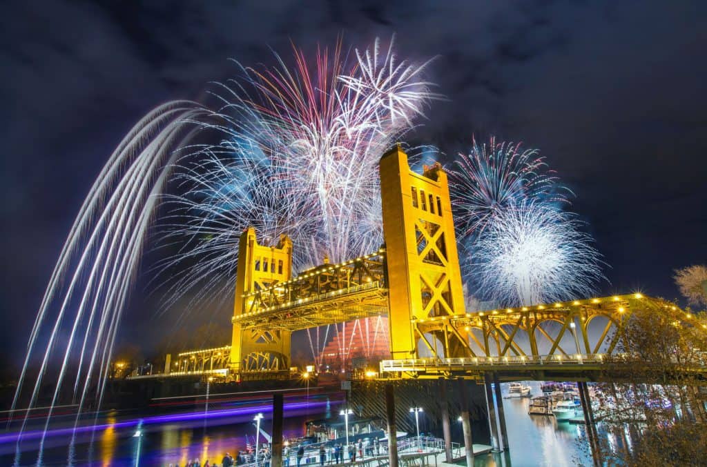 Tower Bridge connecting Sacramento & West Sac