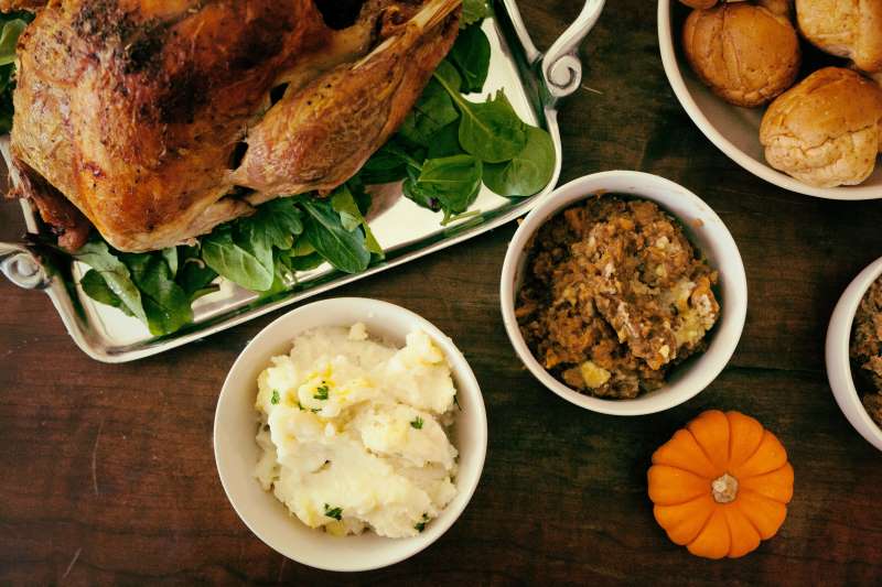 Turkey and sides