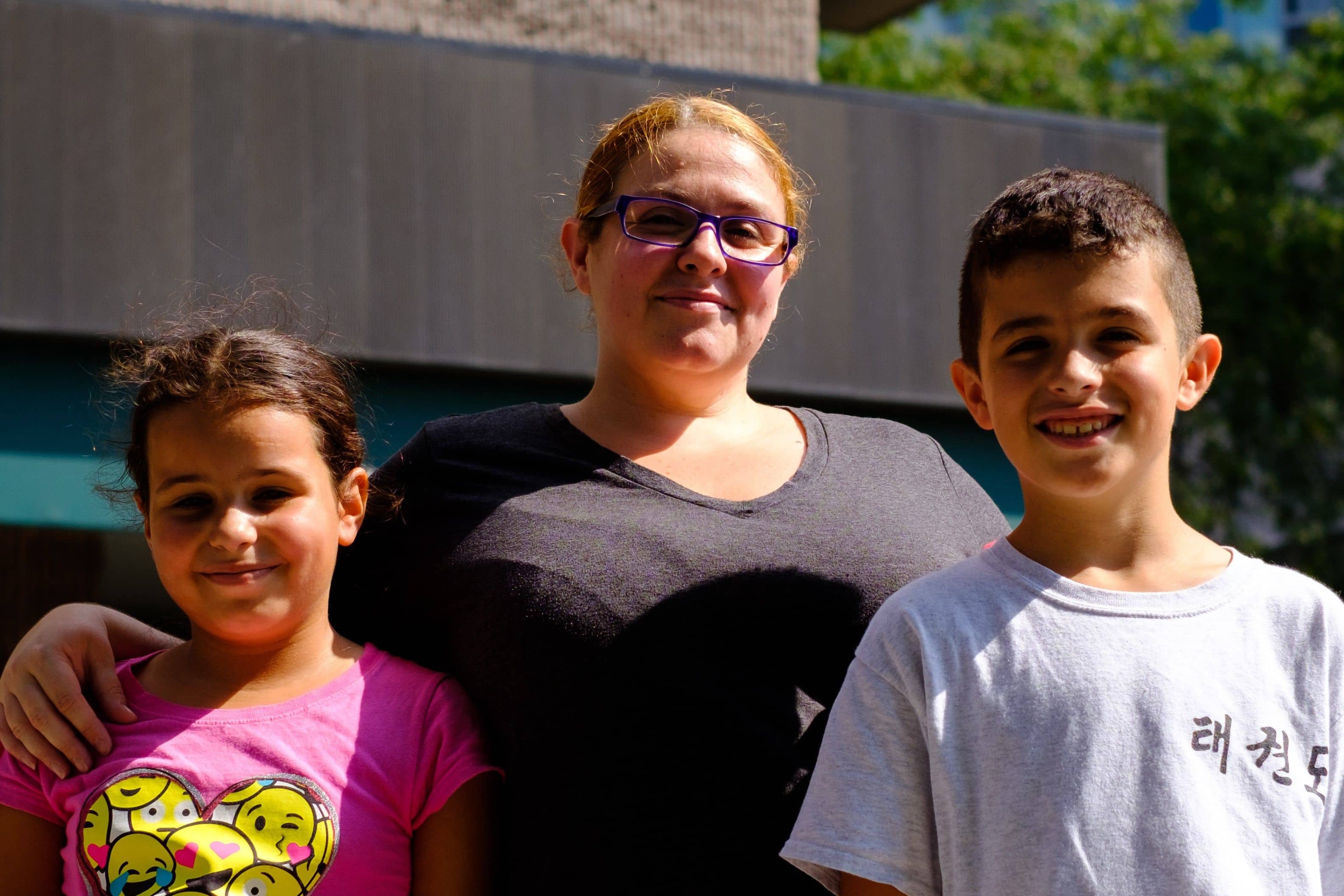 Kimberlee Imperato with her two children, Benjamin and Khloe