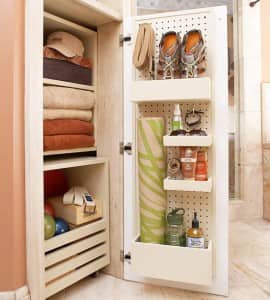 pegboard cabinet door