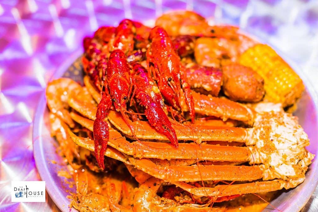 seafood dinner from Draft House Bar and Grill in Little Elm