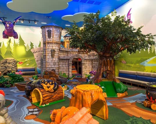playground area at Frolic's Castle playground