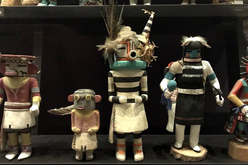 Colorful katsina dolls at the Heard Museum in Phoenix, AZ
