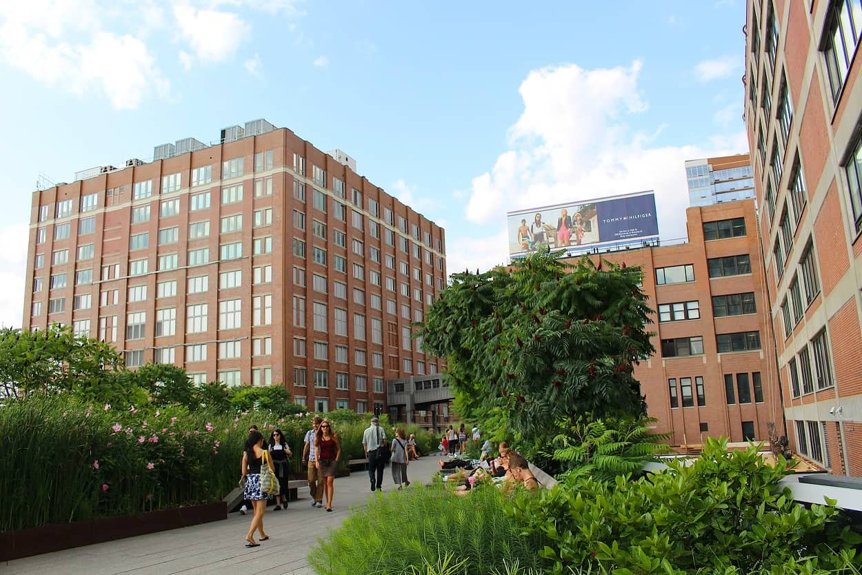 The Highline Park in Chelsea Neighborhood of NYC