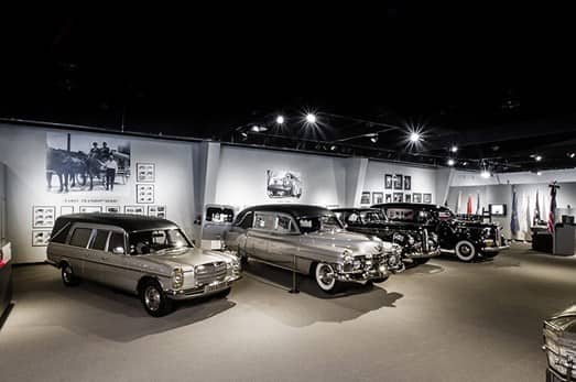 Hearses from the National Museum of Funeral History in Houston, Texas