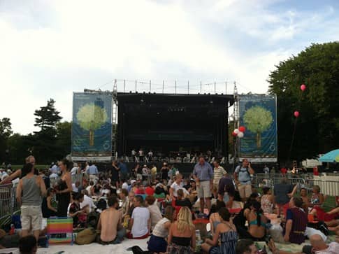 people attending a NY Philharmonic concert performance in NYC