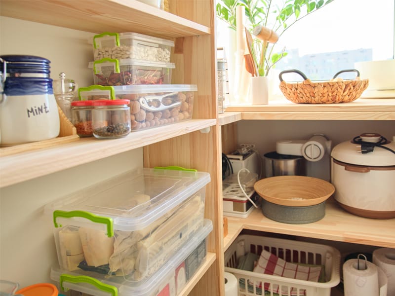 organized pantry storage