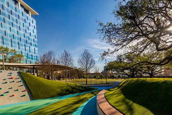 Visit Levy Park in the Fall in Houston