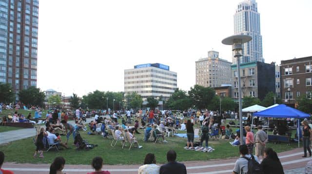 New Rochelle, NY Library Green