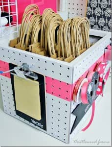 pegboard craft box