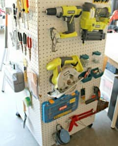 pegboard tool organizer